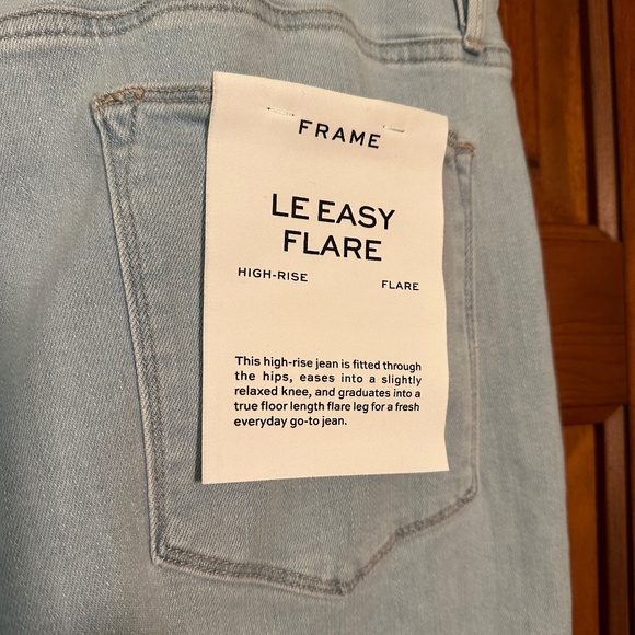 NEW Frame Le Easy Flare Jean in Clarity size 34 - Picture 14 of 14